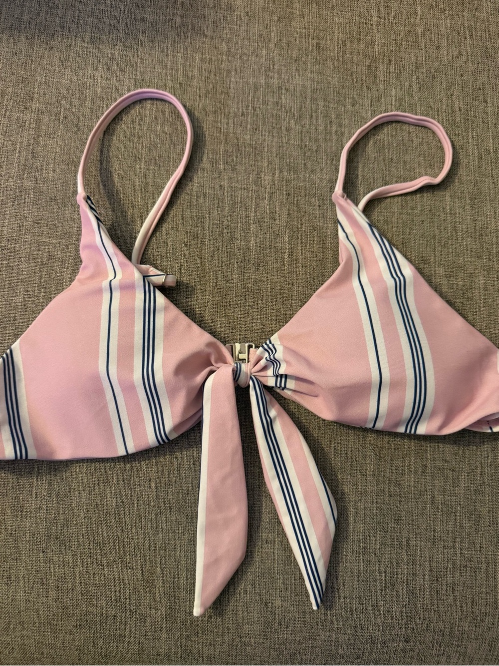 Pink Striped Swimsuit